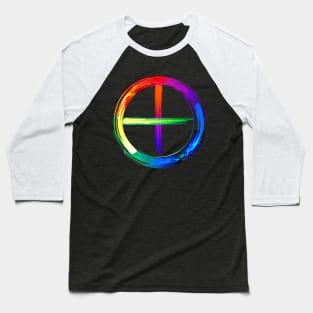 Symbols of planets luminescent paint Baseball T-Shirt